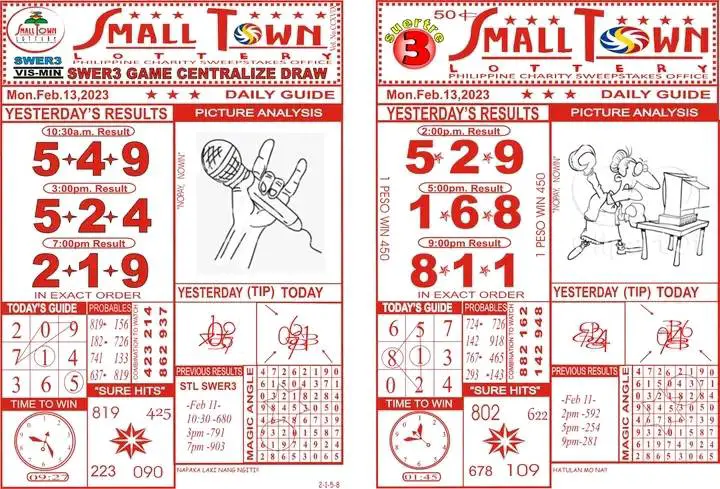 stl small town lottery daily guide