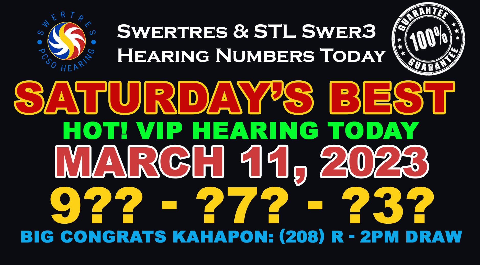 March 11 2023 free vip stl and swertres hearing tips and guides today