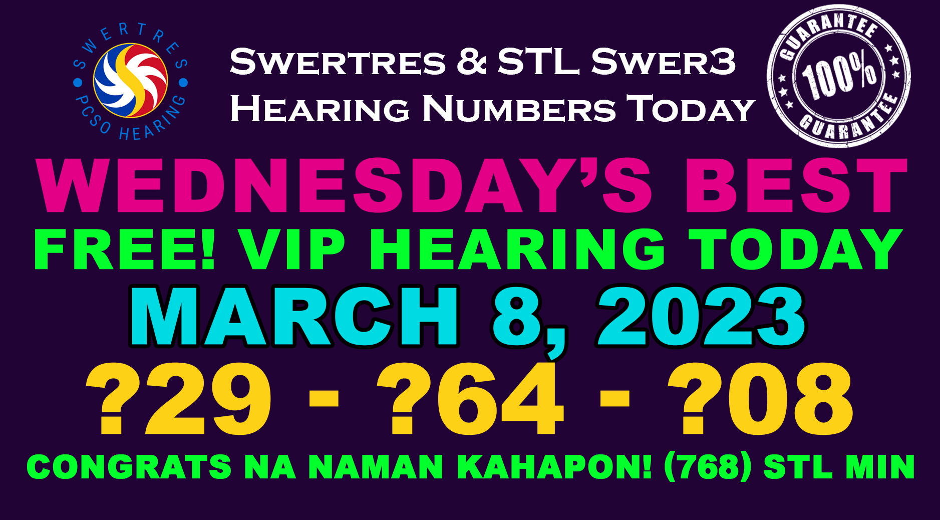 March 8 2023 free vip stl and swertres hearing tips and guides today