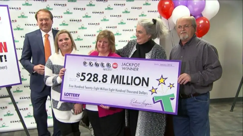powerball lottery winners claiming their prize